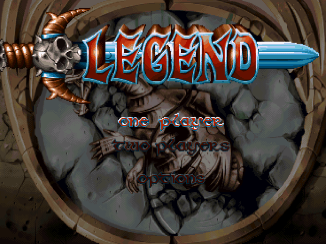 Legend title screen for Playstation